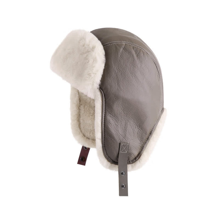 Vintage Winter Trooper Pilotenmütze mit Ohrenklappen