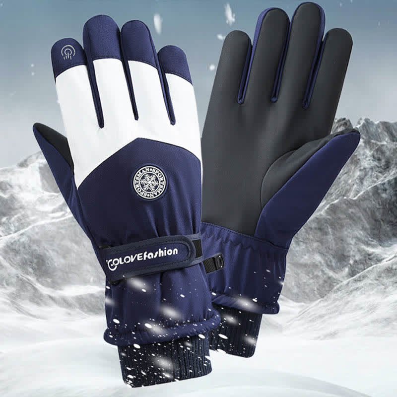 Wasserdichte Outdoor-Skihandschuhe mit Fleecefutter