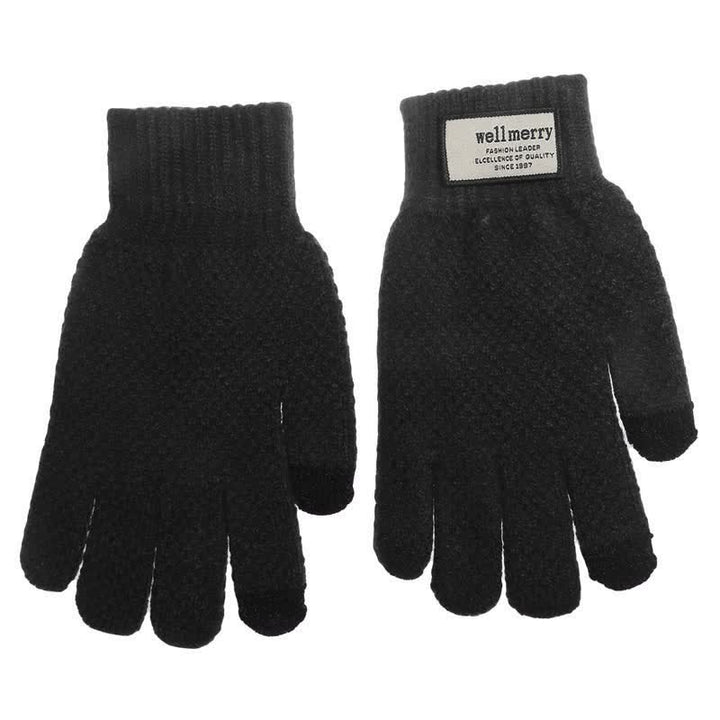 Warme Screentouch-Strickwolle-Verdickungshandschuhe
