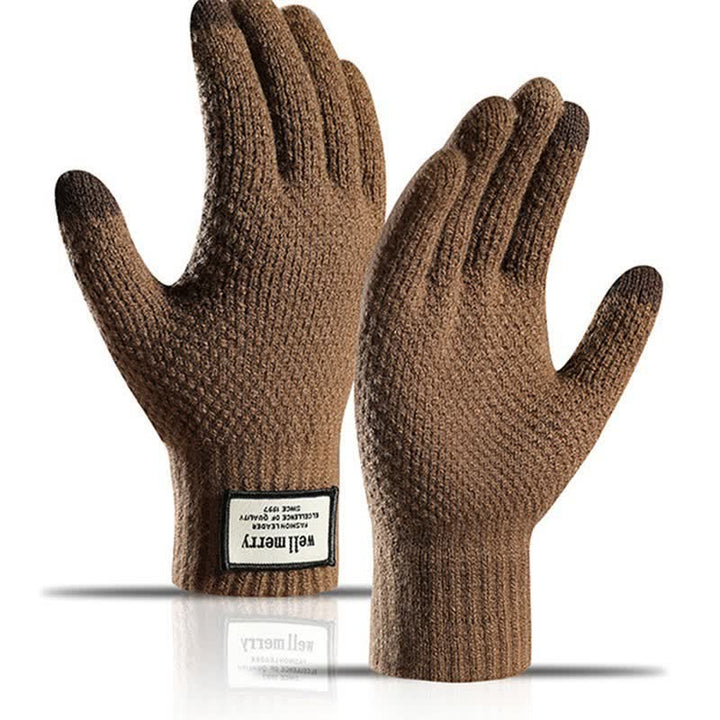 Warme Screentouch-Strickwolle-Verdickungshandschuhe