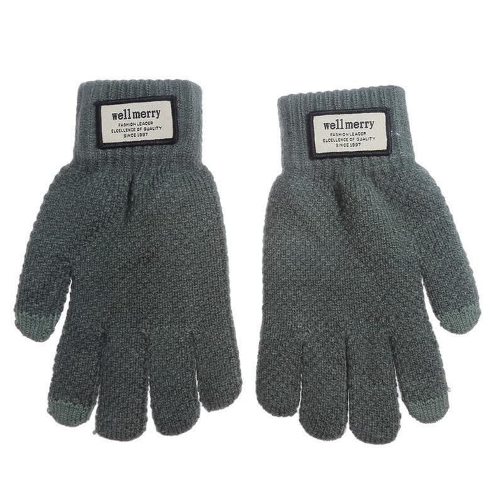 Warme Screentouch-Strickwolle-Verdickungshandschuhe