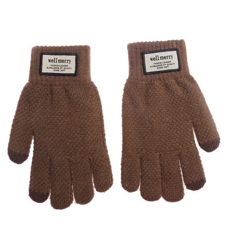 Warme Screentouch-Strickwolle-Verdickungshandschuhe