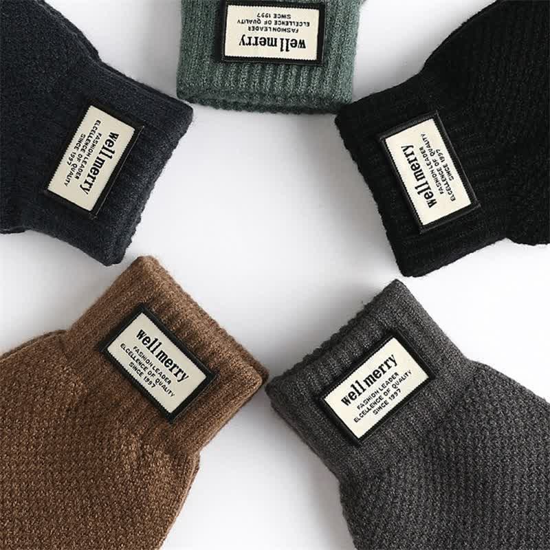 Warme Screentouch-Strickwolle-Verdickungshandschuhe