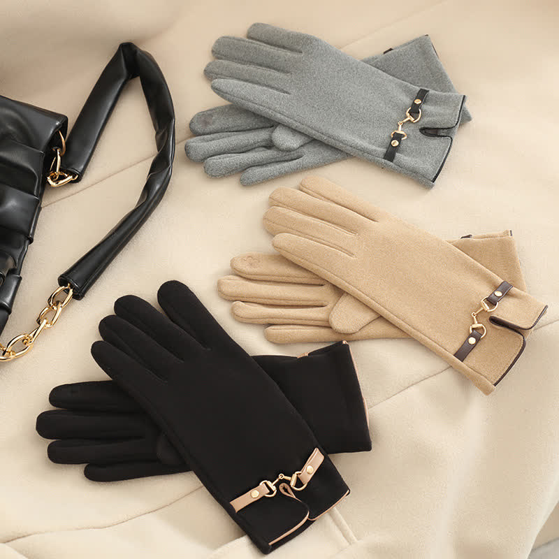 dicke handschuhe damen Dicke Chain Plus-Handschuhe aus Plüschsamt für Damen – de.floraltrip