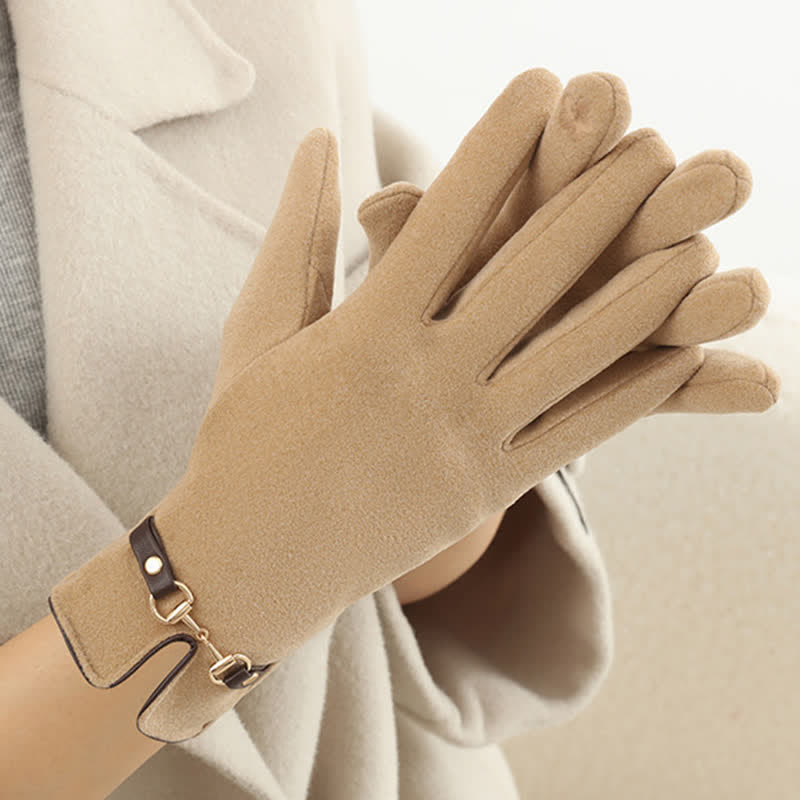 dicke handschuhe Dicke Chain Plus-Handschuhe aus Plüschsamt für Damen – de.floraltrip