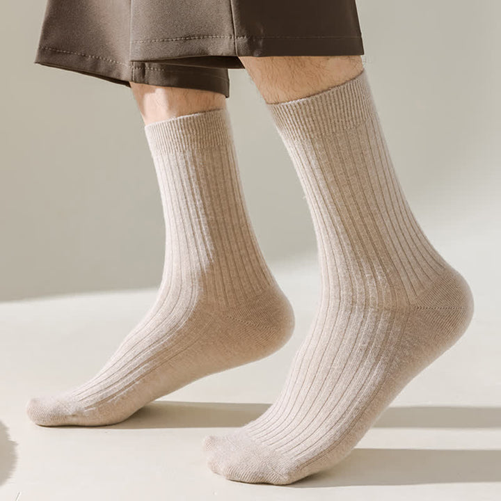 Bequeme, atmungsaktive Crew-Socken in einfarbiger Optik für Herren