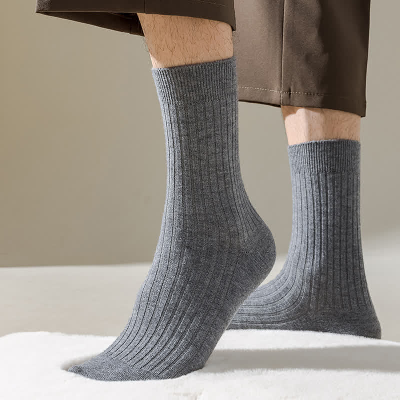 Bequeme, atmungsaktive Crew-Socken in einfarbiger Optik für Herren