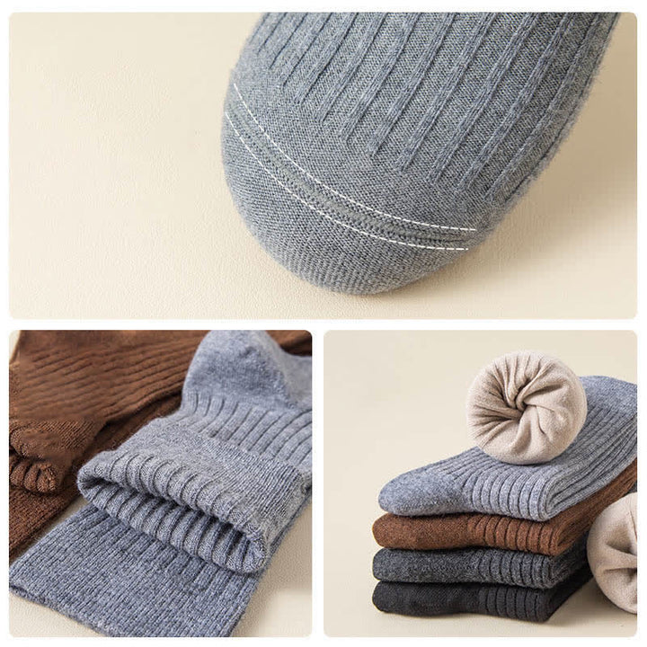 Bequeme, atmungsaktive Crew-Socken in einfarbiger Optik für Herren