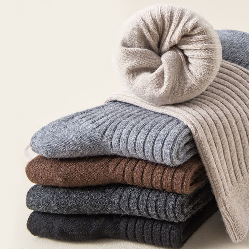 Bequeme, atmungsaktive Crew-Socken in einfarbiger Optik für Herren