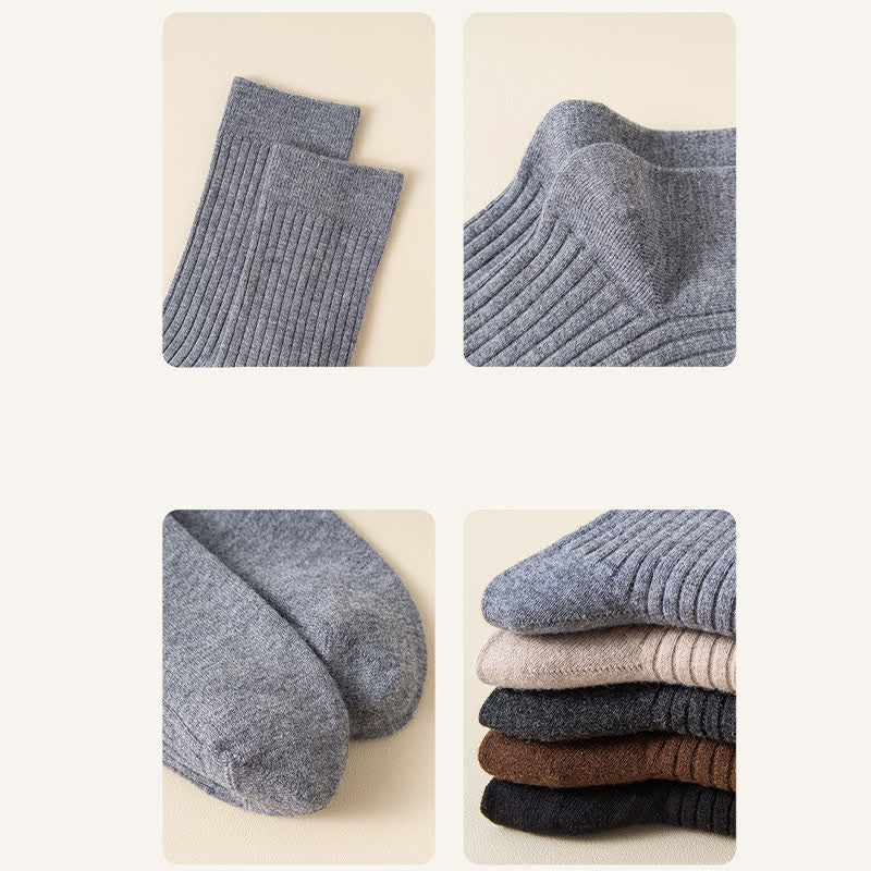Bequeme, atmungsaktive Crew-Socken in einfarbiger Optik für Herren