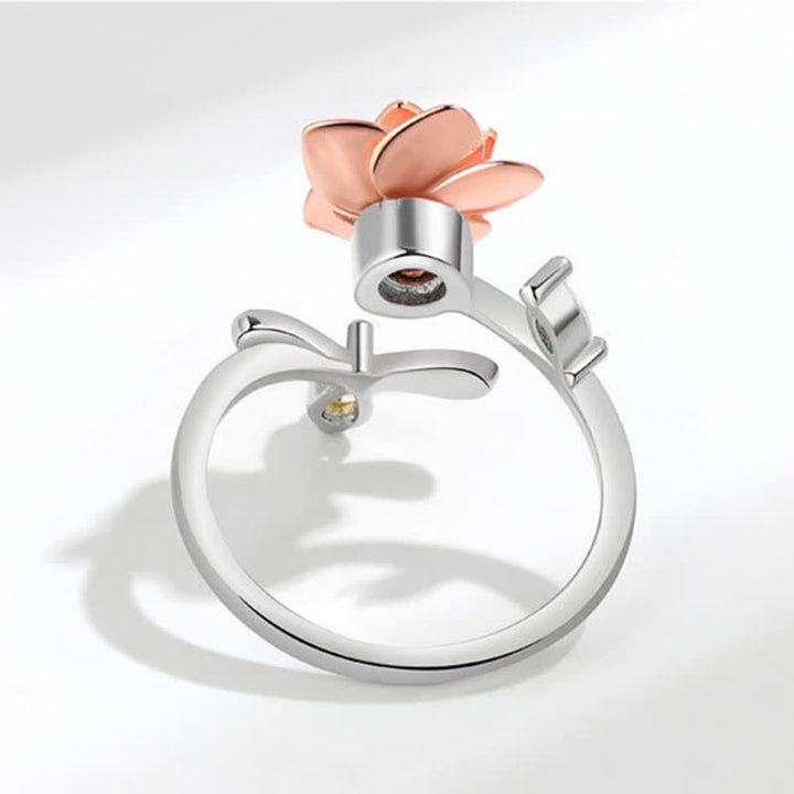 Fidget Spinning Sonnenblume Rose Biene verstellbarer Ring