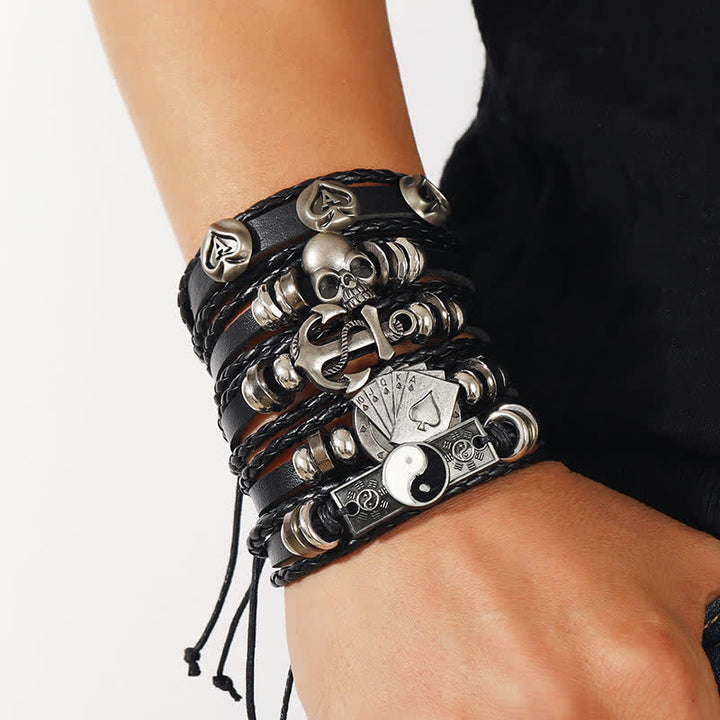 Stilvolle Accessoires Gothic Armband Ring Halskette
