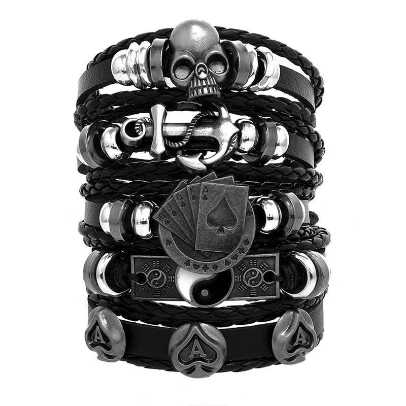 Stilvolle Accessoires Gothic Armband Ring Halskette