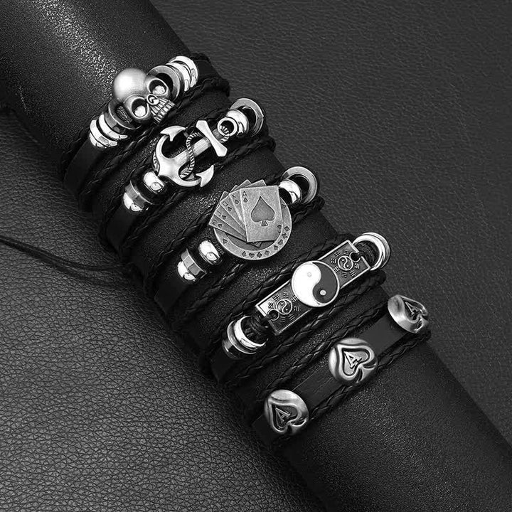 Stilvolle Accessoires Gothic Armband Ring Halskette