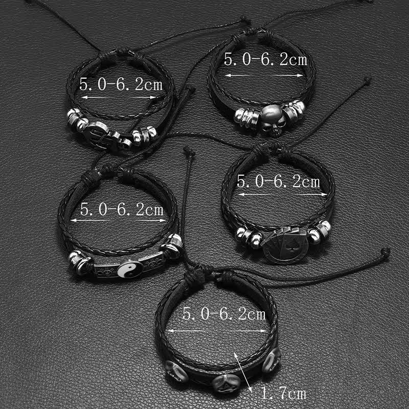 Stilvolle Accessoires Gothic Armband Ring Halskette