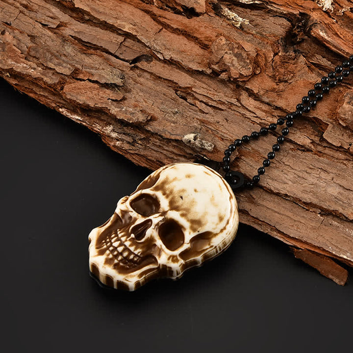 Kreative Totenkopf Mini Klappmesser Halskette Schlüsselanhänger mit Kette