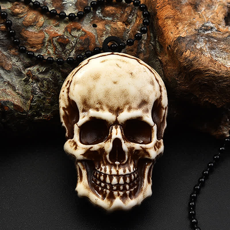 Kreative Totenkopf Mini Klappmesser Halskette Schlüsselanhänger mit Kette