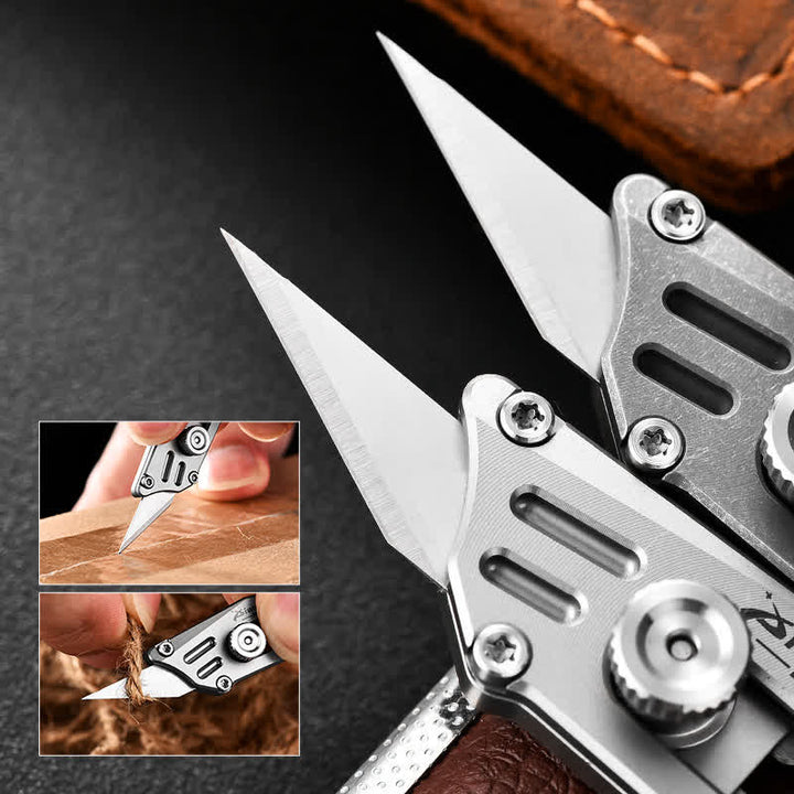 Push-Taschenmesser Tragbarer Unboxing Cutter Schlüsselanhänger