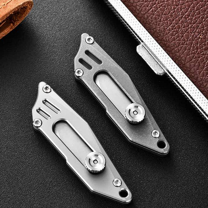 Push-Taschenmesser Tragbarer Unboxing Cutter Schlüsselanhänger