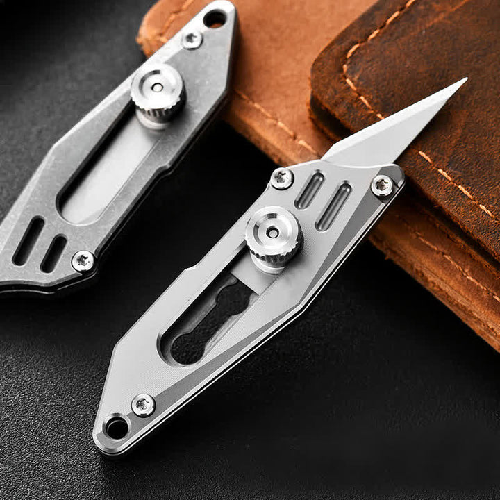 Push-Taschenmesser Tragbarer Unboxing Cutter Schlüsselanhänger