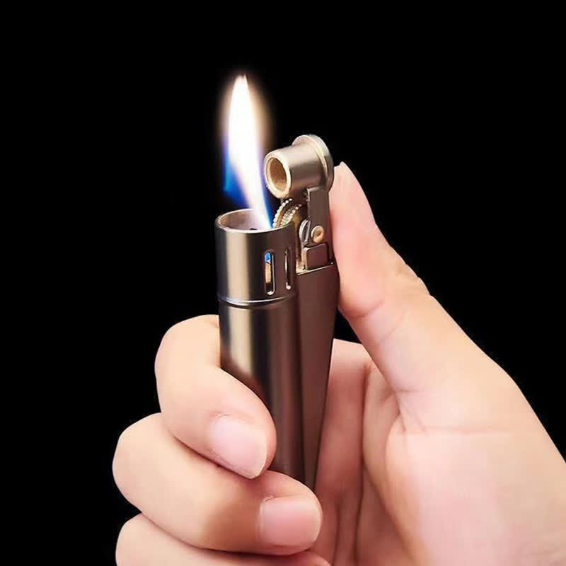 Schickes, einfaches, zylindrisches, nachfüllbares Kerosinfeuerzeug