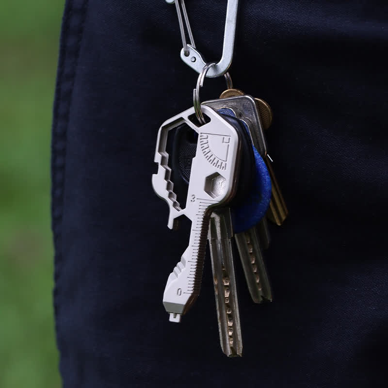 Mini Utility 11 in 1 Schlüsselförmiger Schlüsselanhänger für gängige Werkzeuge - image 0