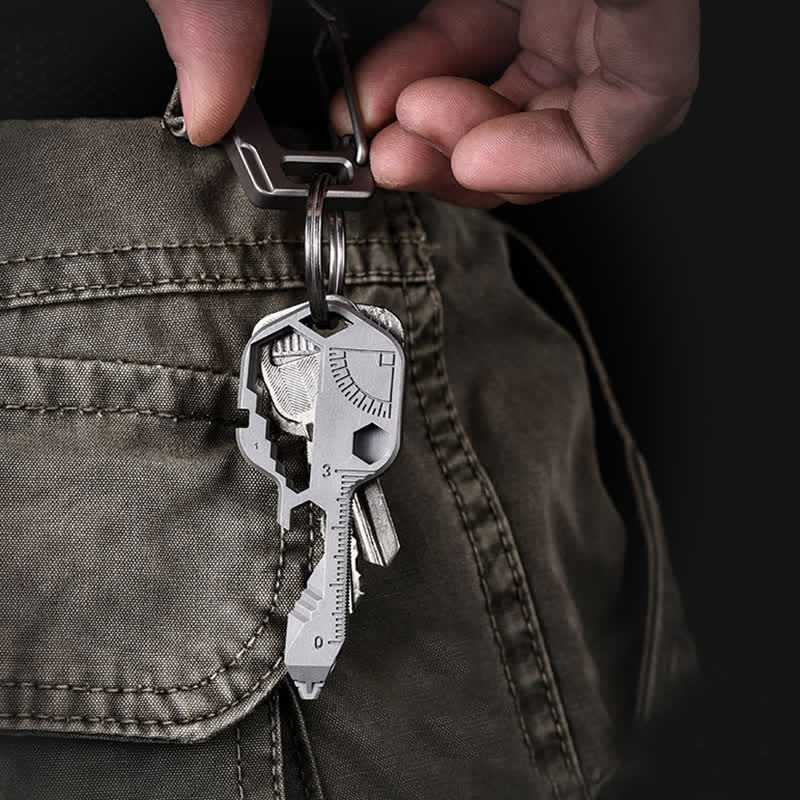 Mini Utility 11 in 1 Schlüsselförmiger Schlüsselanhänger für gängige Werkzeuge - image 10