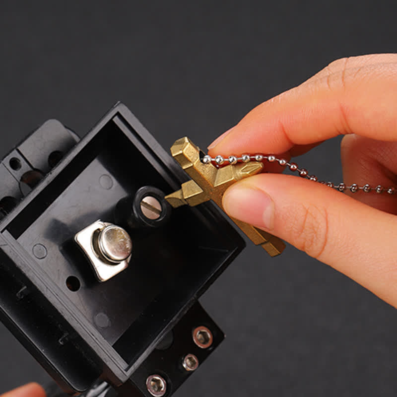 Kreuz EDC Schraubendreher Halskette Anhänger Schlüsselanhänger - image 3