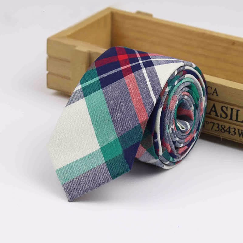 Herren-Krawatte aus Baumwolle mit Karomuster „West Country Tradition“
