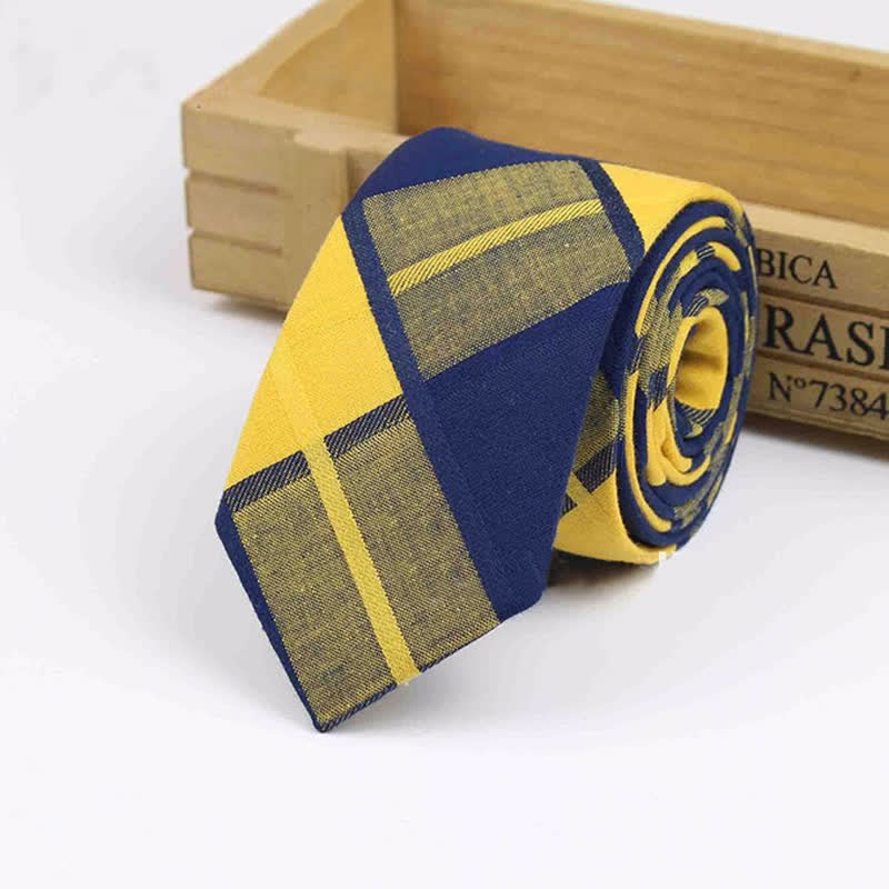 Herren-Krawatte aus Baumwolle mit Karomuster „West Country Tradition“