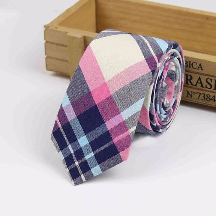 Herren-Krawatte aus Baumwolle mit Karomuster „West Country Tradition“