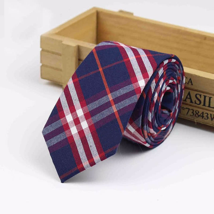 Herren-Krawatte aus Baumwolle mit Karomuster „West Country Tradition“