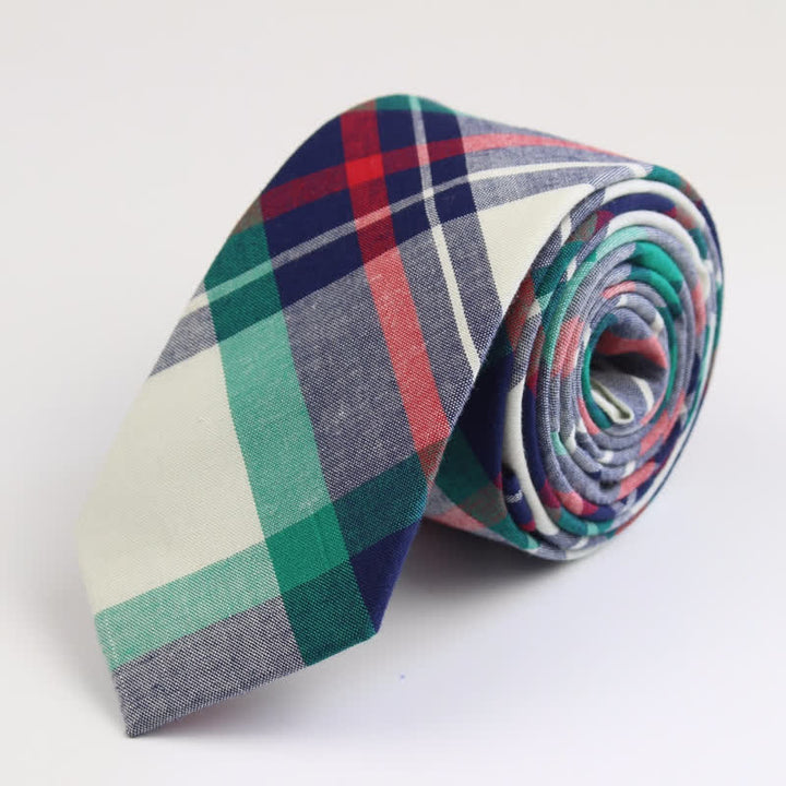 Herren-Krawatte aus Baumwolle mit Karomuster „West Country Tradition“