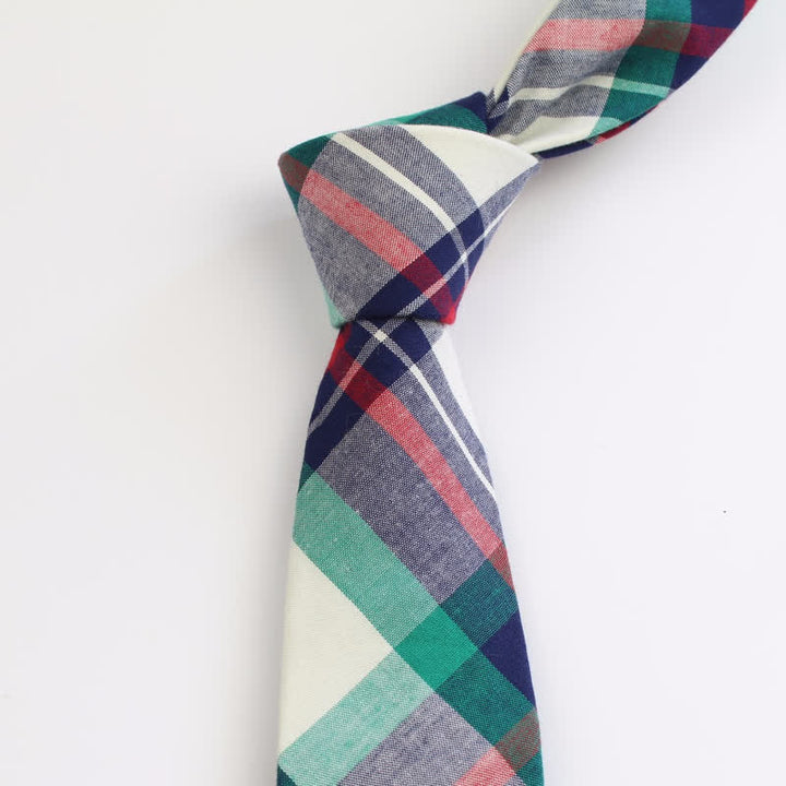 Herren-Krawatte aus Baumwolle mit Karomuster „West Country Tradition“