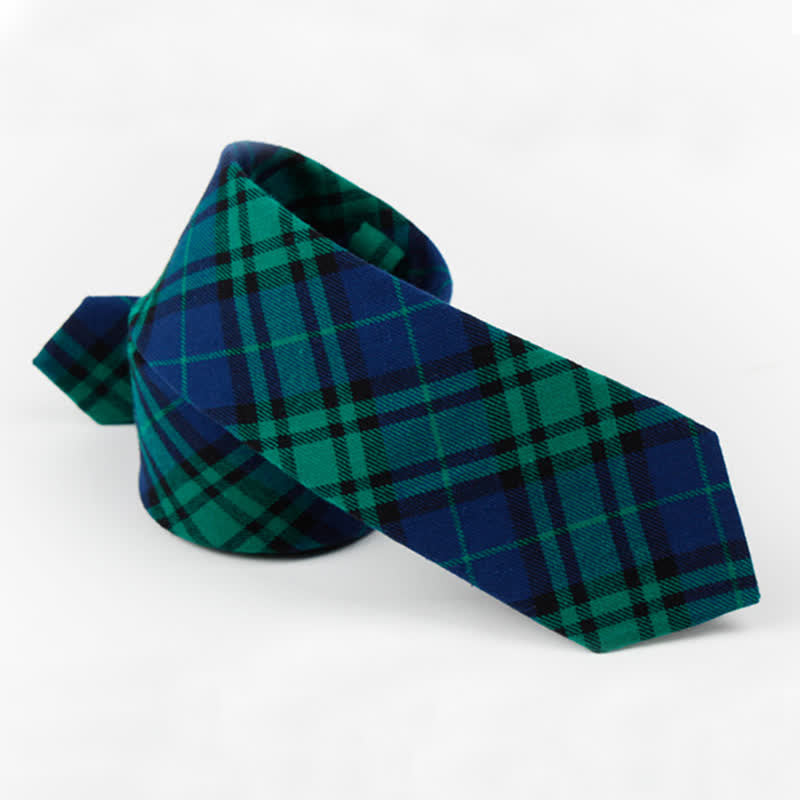 Trendy Herren Fliege mit Karomuster, Taschentuch, Krawatte