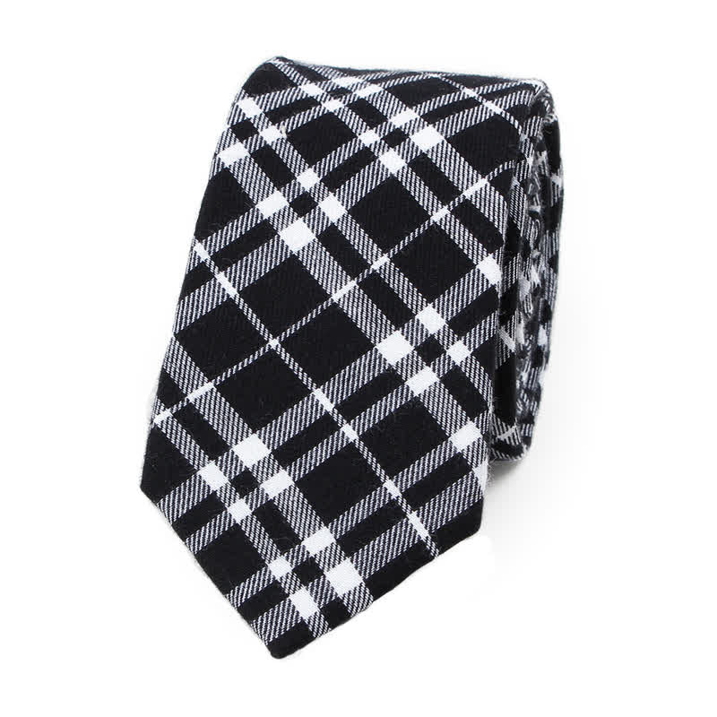 Trendy Herren Fliege mit Karomuster, Taschentuch, Krawatte