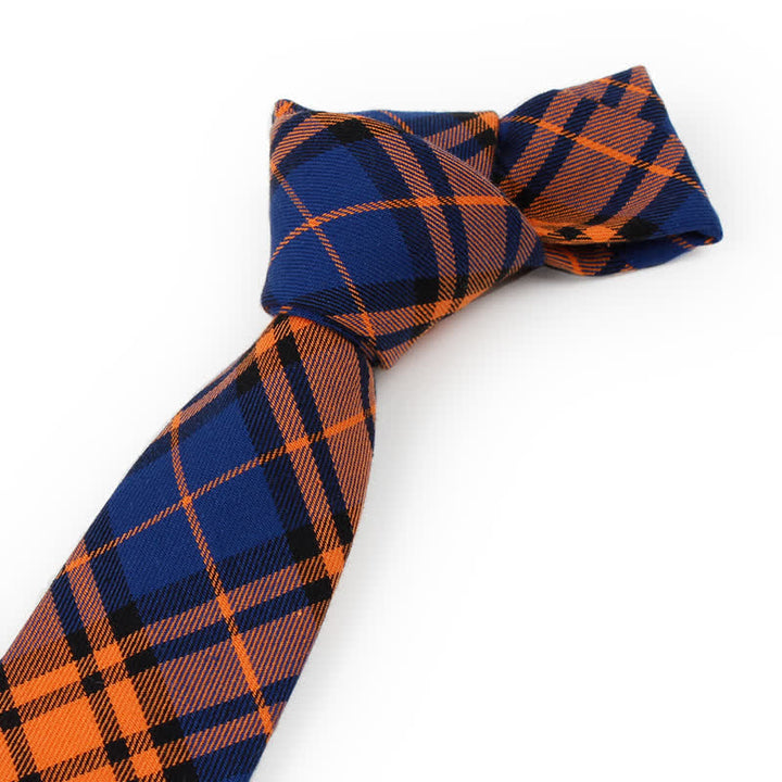 Trendy Herren Fliege mit Karomuster, Taschentuch, Krawatte