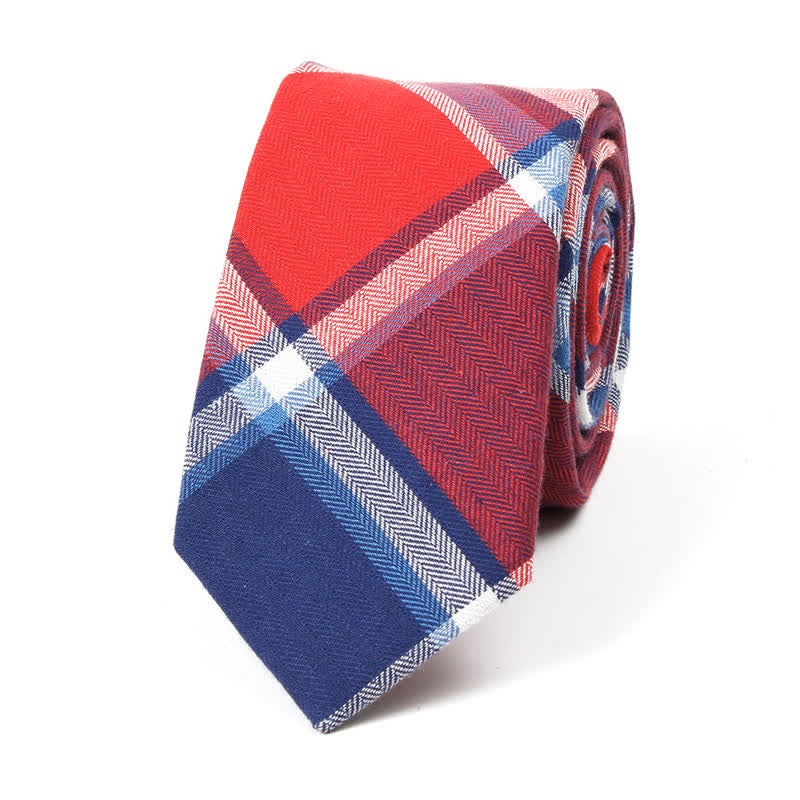 Trendy Herren Fliege mit Karomuster, Taschentuch, Krawatte