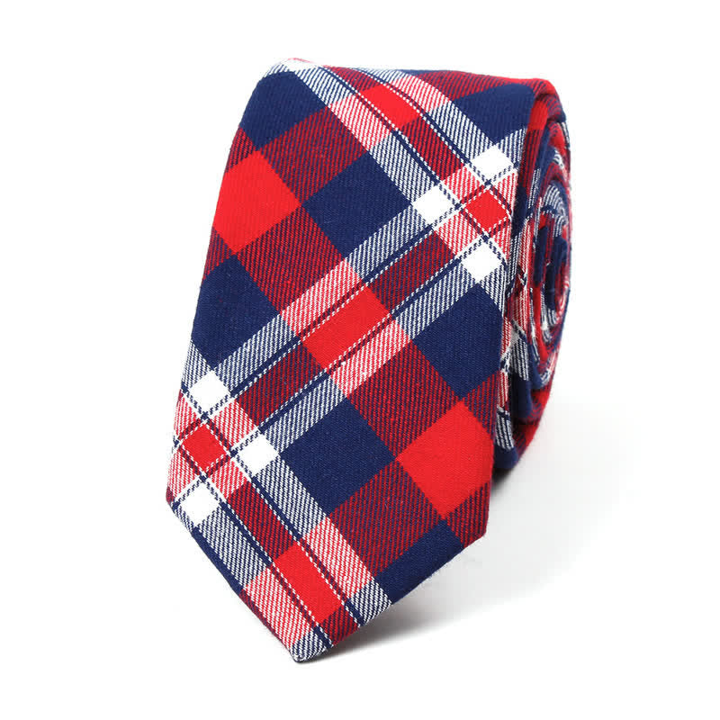 Trendy Herren Fliege mit Karomuster, Taschentuch, Krawatte