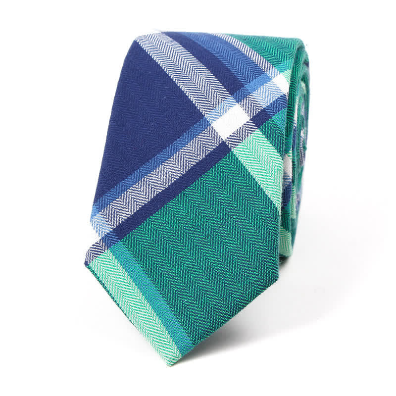 Trendy Herren Fliege mit Karomuster, Taschentuch, Krawatte