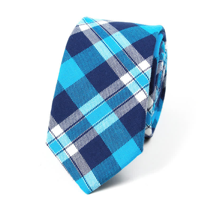 Trendy Herren Fliege mit Karomuster, Taschentuch, Krawatte