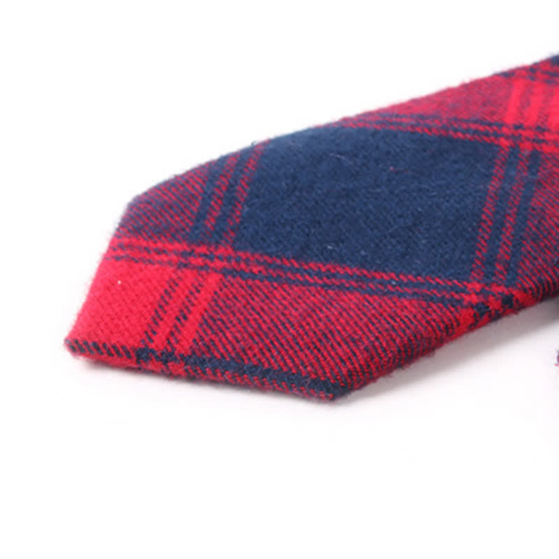 Herren-Krawatte aus Baumwolle mit Karomuster für formellen Look