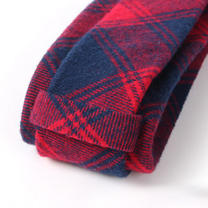 Herren-Krawatte aus Baumwolle mit Karomuster für formellen Look