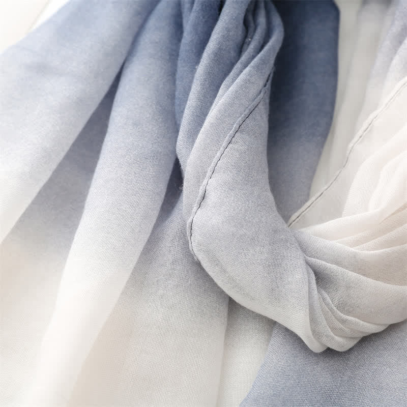 Frischer, einzigartiger dünner Schal mit Farbverlauf für Damen