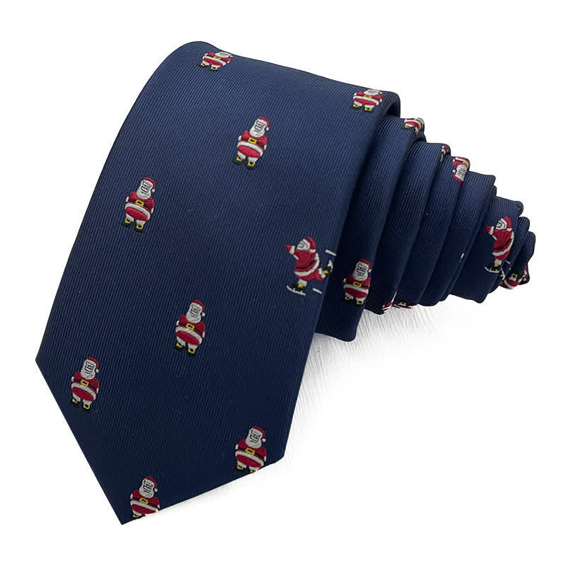 Lustige Weihnachtskrawatte für Herren mit Weihnachtsmannmotiven - Stil Nr. 4 - image 3