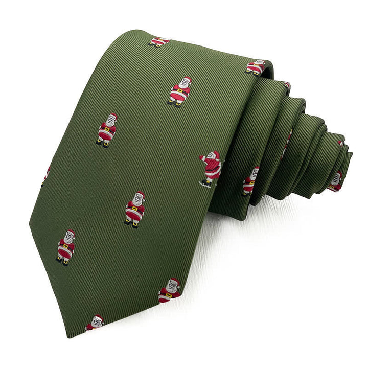 Lustige Weihnachtskrawatte für Herren mit Weihnachtsmannmotiven - Stil Nr. 3 - image 2