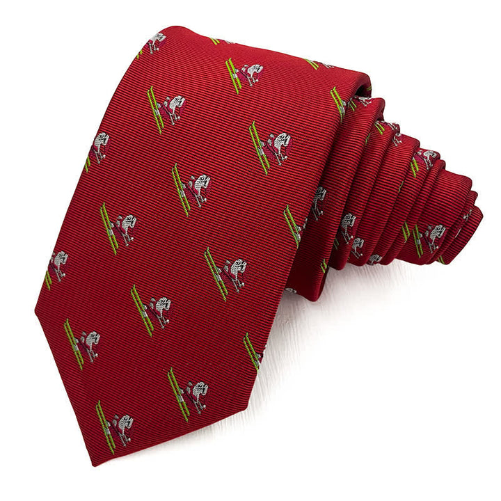 Lustige Weihnachtskrawatte für Herren mit Weihnachtsmannmotiven - Stil Nr. 9 - image 8