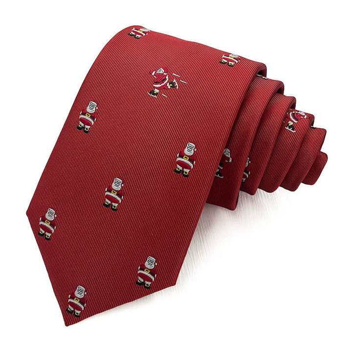 Lustige Weihnachtskrawatte für Herren mit Weihnachtsmannmotiven - Stil Nr. 8 - image 7