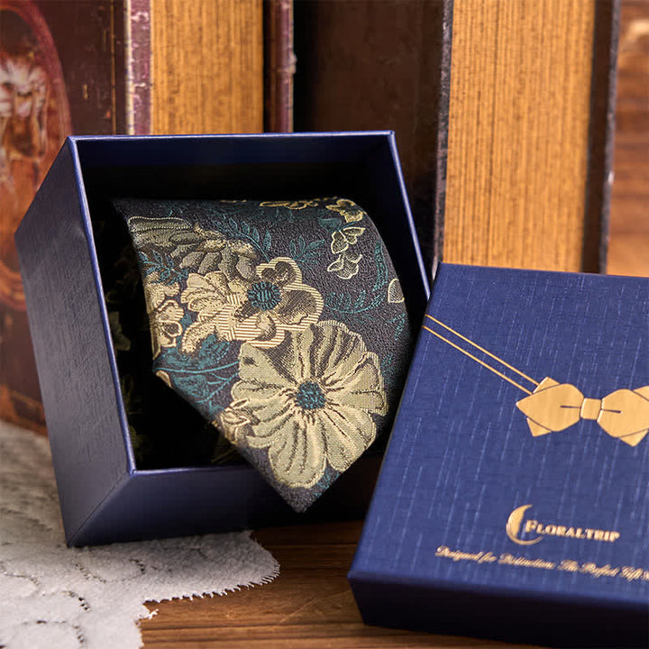 2Stk./ 3Stk. Krawatten Einstecktuch Set Exquisite Verpackung Box