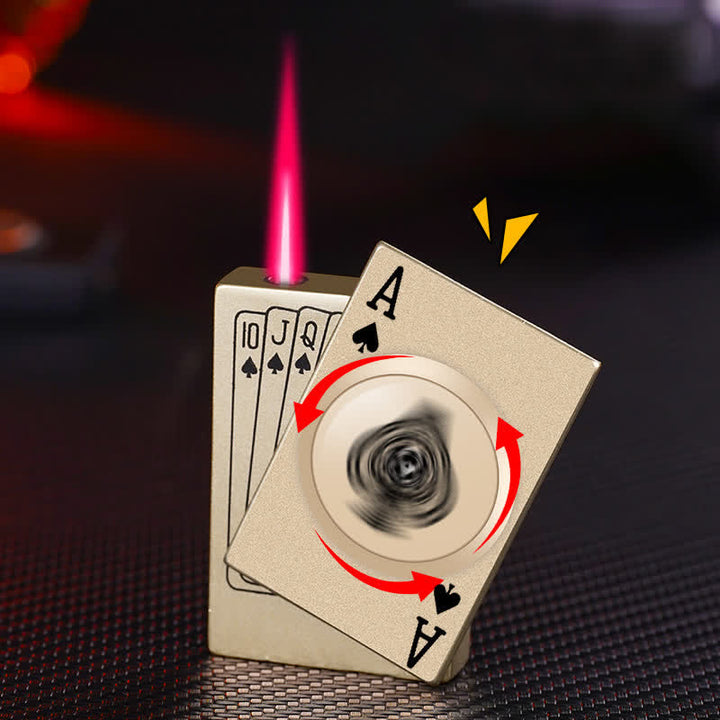 Nachfüllbares Butanfeuerzeug mit rotierender Dekompressionsfunktion